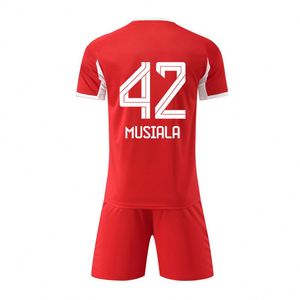 Camiseta de Fútbol del Bayern de Verano, Uniforme Personalizado con Nombre del Equipo y Letras Impresas, Mangas Cortas, Secado Rápido, Poliéster/Nailon, Unisex para Adultos - Product Image 2