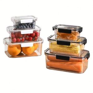 Fresh-Keeping Box Food Grade <b>Refrigerator</b> Sealed Storage Box Frozen With Lid Storaging Food Transparent Food <b>Containers</b> - Product Image 1