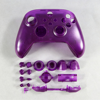 Set Lengkap Cangkang Pengontrol Plastik Transparan untuk Xbox Series S/X Cangkang Gamepad Berwarna dan Tombol Aksesori Game