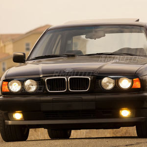 1 paire de garnitures de phares en fibre de carbone véritable pour BMW Série 5 E34 1988-1996, caches de phares, autocollants de voiture - Product Image 6