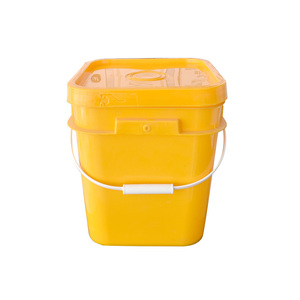 Robuuste, voedselveilige, duurzame, witte, stapelbare kunststof emmers voor gefrituurde kip en melk, met luchtdichte deksel - Product Image 5
