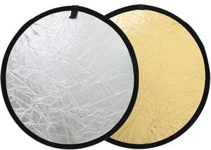 Panneau réflecteur 2-en-1 60cm/80cm/110cm - Argent/Or pour lumière douce, photographie de portrait et photographie en studio - Product Image 1