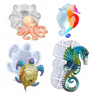 Moldes <span class=keywords><strong>de</strong></span> <span class=keywords><strong>Silicona</strong></span> Grandes <span class=keywords><strong>de</strong></span> Caballito <span class=keywords><strong>de</strong></span> Mar, Tortuga y Pulpo, Moldes 3D <span class=keywords><strong>de</strong></span> <span class=keywords><strong>Animales</strong></span> <span class=keywords><strong>Marinos</strong></span> para Resina Epoxi, Decoración para el Hogar, Adornos para Colgar en la Pared - Product Image 1