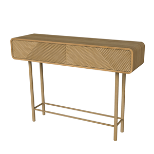 MRS WOODS Nordic moderno legno naturale di recupero intagliato <span class=keywords><strong>ingresso</strong></span> corridoio cassetto rettangolare stretto soggiorno consolle - Product Image 1