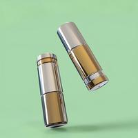 Sérum de soin de la peau 3ml 5ml 7ml 10ml Flacons en verre pour mélange de gouache avec bouteille d'essence lyophilisée à double chambre avec joint à bouchon à vis