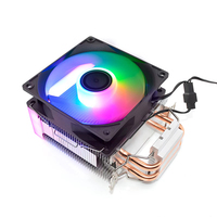 Refroidisseur d'air CPU d'interface Tianjifeng ARGB 3PIN avec roulement à billes nouveau radiateur de caloduc pour ordinateurs de bureau