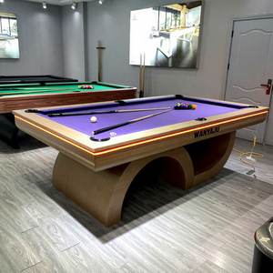 Mesa de <span class=keywords><strong>Billar</strong></span> Convertible 3 en 1 de Diseño Moderno, Precio de Fábrica, Mesa de <span class=keywords><strong>Billar</strong></span> de Madera Sólida Personalizada con Patas de Madera, Mesa de <span class=keywords><strong>Billar</strong></span> de 9 pies para Interiores - Product Image 4