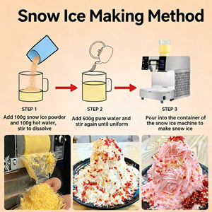 Poudre de <span class=keywords><strong>glace</strong></span> de neige de qualité supérieure, facile à utiliser pour les pâtisseries, les commerces et les entreprises à domicile, rendement élevé, texture moelleuse, crème glacée aromatisée - Product Image 3
