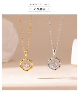 Joyería de Moda a Precios Accesibles, Collar de Acero Inoxidable con Colgante de Corazón de Oro, Plata y Circonio para <span class=keywords><strong>4</strong></span> Mejores Amigas, TGXL12638 - Product Image 4