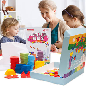 Tangram Educativo de 180 Piezas, Juego 3D, Juguete de Madera con Forma de Animales, <span class=keywords><strong>Rompecabezas</strong></span> de Madera para Niños, Tangram DIY - Product Image 3