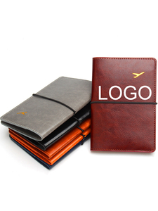 Cartera de Viaje de PU con Logotipo Personalizado para Promociones, Fundas para Pasaportes de Estilo Vintage para Regalos Empresariales, Regalo Personalizado con Nombre de Marca para Agencia de Viajes - Product Image 1