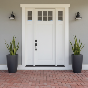 Puerta de Entrada Comercial Moderna Antirrobo con Construcción de Madera Maciza/Acero para Apartamentos y Hoteles - Product Image 1