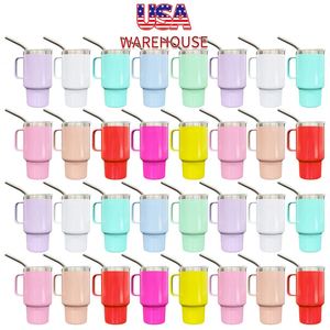China Warehouse Double Walled Vacuum Insulated 3oz <b>Mini</b> Tumbler Shot Glass with Metal Handle for Whiskey, Tequila, <b>Vodka</b> - Product Image 2