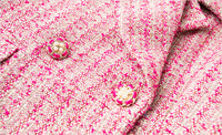 Ensemble FMY rose pour femmes, conçu sur mesure avec un sentiment de luxe, blazer et jupe haut de gamme, ensemble deux pièces 68689
