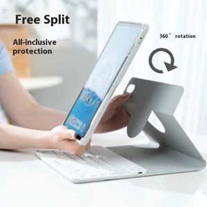 Galaxy Tab S10 Fe + máy tính bảng bảo vệ 360 ° xoay từ bìa Bàn phím trường hợp PU và vật liệu chia bao gồm & trường hợp - Product Image 5