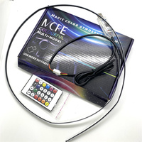 Vente chaude nouveau design voiture acrylique LED lumière ambiante couleur de rêve chassant 1.1m Led atmosphère intérieur bande lumineuse décorative