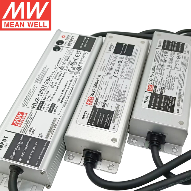 MEAN WELL HLG/XLG/ELG 20W to 600W 12V 24V 36V 48V 54V Meanwell LED Driver Dimmable Outdoor Waterproof IP65/IP67 LED Power Supply