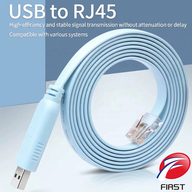 Standard USB to RJ45 Console Cable RS232 Serial Port Configuration Line for Network Switch Router Hub Maintenance Unit