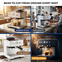 Macchina per Espresso Automatica con Macinacaffè Integrato, 15 Bar, Termoblocco, 1350W, OEM ODM, Logo Personalizzato, Vendita all'Ingrosso Diretta dalla Fabbrica