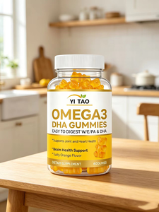 Gummies Oméga-3 DHA à Marque Blanche – Soutien Cérébral, Articulaire et Cardiaque – Facile à Digérer – Saveur Orange – Complément OEM – 60 Unités - Product Image 3