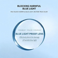 Lunettes de lecture correctrices de la presbytie avec filtre anti-lumière bleue pour la lecture de près, puissance de la lentille +2.75 / +3.25