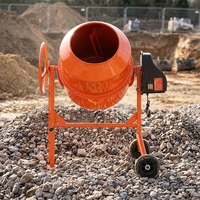 Bétonnière électrique portative compacte Jiqian, haute efficacité, moteur 1000W, 2m³/h, garantie 1 an pour la construction