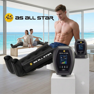 Foot Leg Massager Air Compression 6 Chamber 8 Modes Rechargeable Battery 30-260mmHg Pressure Athlete Muscle Relax Boots OEM ODM - Product Image 2