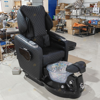 Équipement de salon de manucure luxueux Massage tactile humain Chaise de spa pour les pieds Chaise de pédicure inclinable électrique moderne avec pompe à jet