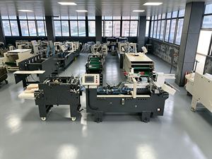 450-3A Automatic box <b>Folder</b> Gluer for Premium Earbuds packing | High Speed Small Appliance Carton Folding Gluing Machine - Product Image 3