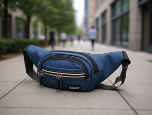 Borsa da petto da uomo con quattro tasche, chiusura con cerniera in nylon, uso quotidiano casual, per tutte le stagioni - Product Image 2