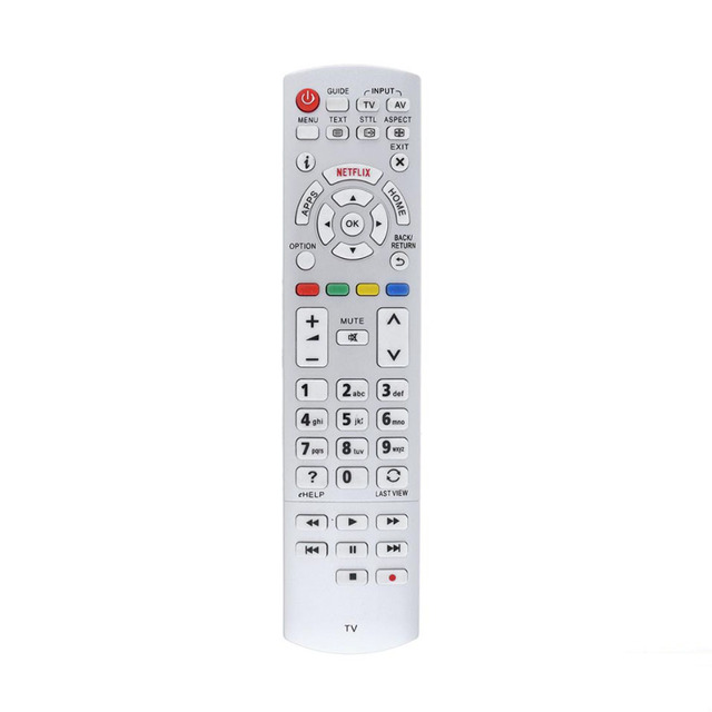 Universal 3D TV Remote Control Replacement for Panasonic N2QAYB001010/N2QAYB000842/N2QAYB000840