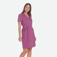 Robe médicale décontractée YUHONG, tissu durable en polyester et élasthanne, respirant, uniforme pour le personnel des cliniques