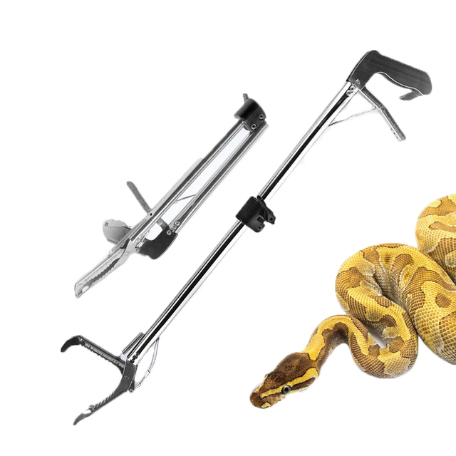 Superior Quality Stainless Steel Snake Hook Collapsible Snake Sticks Tongs