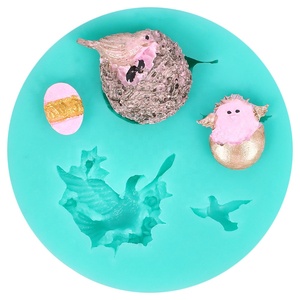 Moule en silicone DIY pour gâteaux et pâtisseries, motif 3D rond, classique, populaire, aux couleurs vives, avec motifs de dessins animés (grains, colombe de <span class=keywords><strong>la</strong></span> paix, nid d'oiseau, <span class=keywords><strong>pie</strong></span>, pinson, œuf) - Product Image 6
