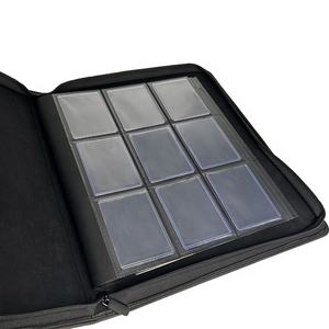 Supplier Terverifikasi Album Kartu Premium 9 Kantong Custom Top Loader <span class=keywords><strong>Binder</strong></span> Kulit PU dengan Ritsleting - Product Image 4