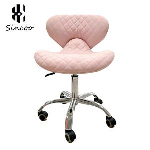 Nail Pedicure Technician Chair Glass Wheels <b>Height</b> <b>Adjustable</b> 360 Degree Swivel Spa Foot Salon Furniture <b>Stool</b> - Product Image 4