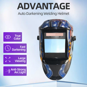 Máscara de Soldadura con 4 Sensores de Arco DIN5-DIN13, Oscurecimiento Automático Solar, TIG MIG MMA, Color Real, para Soldadura y Pulido - Product Image 2