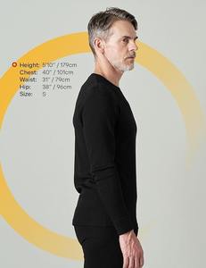 Conjuntos de Ropa Interior Térmica para Hombre CELINNE, Calzoncillos Largos Gruesos Ecológicos de Invierno, Capa Base 100% Lana Merino para Hombre - Product Image 4