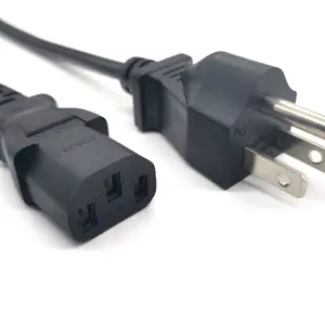 UL Listed Power Cord Extension / 3 Prong Extension Cords NEMA 5-15P to C13/C5