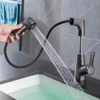 Robinet de lavabo domestique monotrou au design moderne, chaud et froid, réglable à 360 °