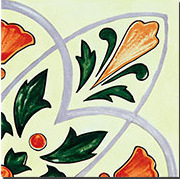Azulejos de Cerámica Pintados a Mano de Estilo Nórdico Retro, 300x300, Clásicos y Sencillos para Apartamentos, Villas, Restaurantes y Baños