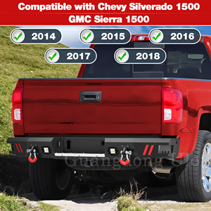 Parachoques de cabrestante delantero de ancho completo a <span class=keywords><strong>precio</strong></span> de fábrica y parachoques de paso trasero para <span class=keywords><strong>camioneta</strong></span> Chevy Silverado 2014 2018-1500, <span class=keywords><strong>camioneta</strong></span> <span class=keywords><strong>GMC</strong></span> <span class=keywords><strong>Sierra</strong></span> 1500 - Product Image 6