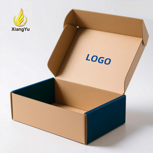 Прочные картонные коробки из гофрированного картона для упаковки одежды, обуви, почтовых отправлений и доставки с дизайном логотипа - Product Image 1