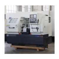 Tour CNC CK6140 à banc plat, rails rigides, horizontal, automatique, capacité d'usinage moyenne