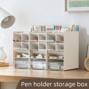OEM/ODM <b>Large</b> Capacity 5-Layer Desktop <b>Storage</b> Rack With Drawer <b>Plastic</b> <b>Storage</b> <b>Containers</b> for School Living Room Home Office - Product Image 2