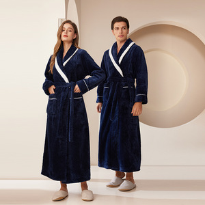 <span class=keywords><strong>Peignoir</strong></span> <span class=keywords><strong>Femme</strong></span> Chaud en Flanelle Douce, <span class=keywords><strong>Grande</strong></span> <span class=keywords><strong>Taille</strong></span>, <span class=keywords><strong>Peignoir</strong></span> Long pour Homme et <span class=keywords><strong>Femme</strong></span>, Personnalisable - Product Image 4