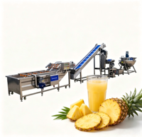 Ligne de production de jus à haute vitesse avec homogénéisateur, déaérateur et système de remplissage et de bouchage rotatif des bouteilles