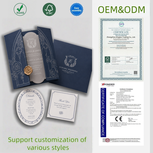 <span class=keywords><strong>Tarjeta</strong></span> de Invitación de Lujo Personalizada con Sobre, Sello de Cera Autoadhesivo, Acabado Espejo, Tarjetas de Felicitación, Invitación de Boda Acrílica - Product Image 2