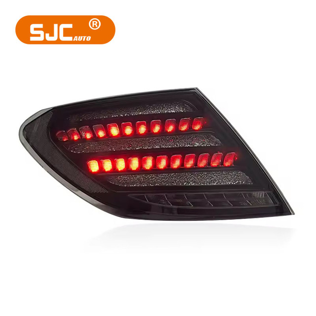 SJC Auto Taillights for Mercedes Benz C Class W204 2007-2014 Rear Light  C180 C63 Plug and Play LED Tail Lamp for Mercedes Benz