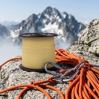 Kevlars 7mm corde Portable haute résistance résistance à l'usure résistant au feu étanche pour Camping tactique survie multi-fonction